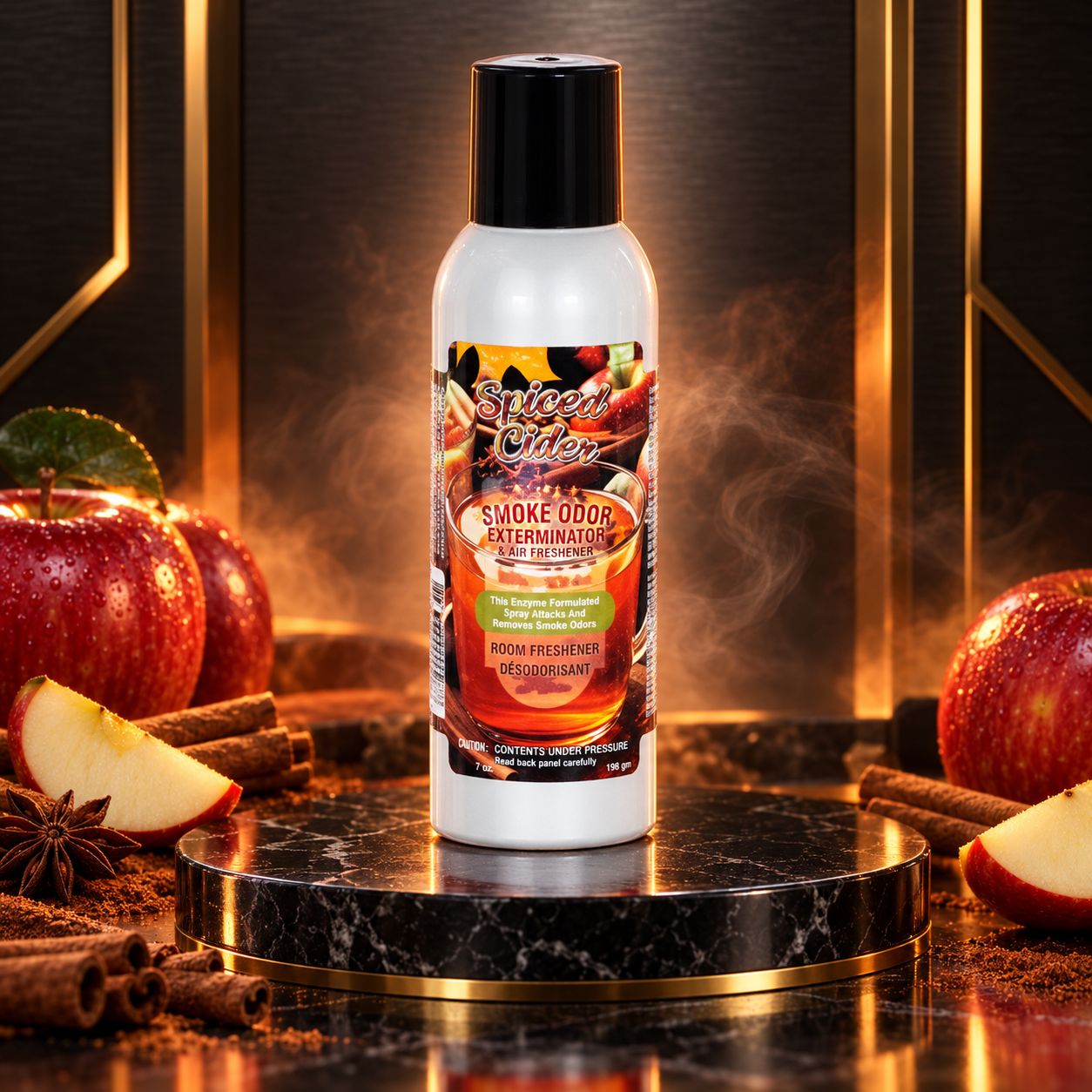 SPICED CIDER SMOKE ODOR EXTERMINATOR &amp; AIR FRESHENER 7OZ