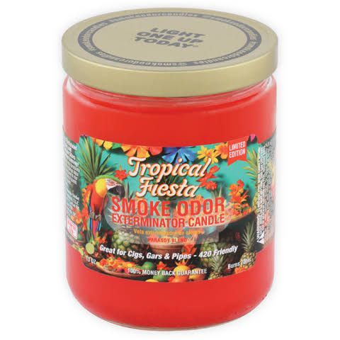 TROPICAL FIESTA SMOKE ODOR EXTEMINATOR CANDLE 13OZ TROPICAL FIESTA SMOKE ODOR EXTEMINATOR CANDLE 13OZ