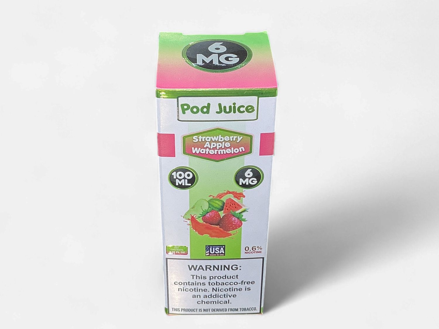 POD JUICE STRAWBERRY APPLE WATERMELON 6MG POD JUICE STRAWBERRY APPLE WATERMELON 6MG