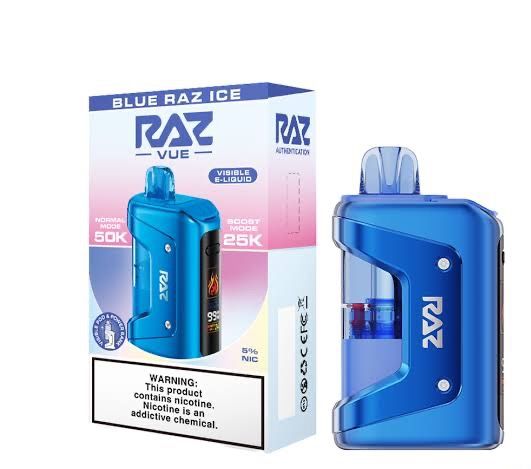 RAZ VUE 50K BLUE RAZ ICE RAZ VUE 50K BLUE RAZ ICE