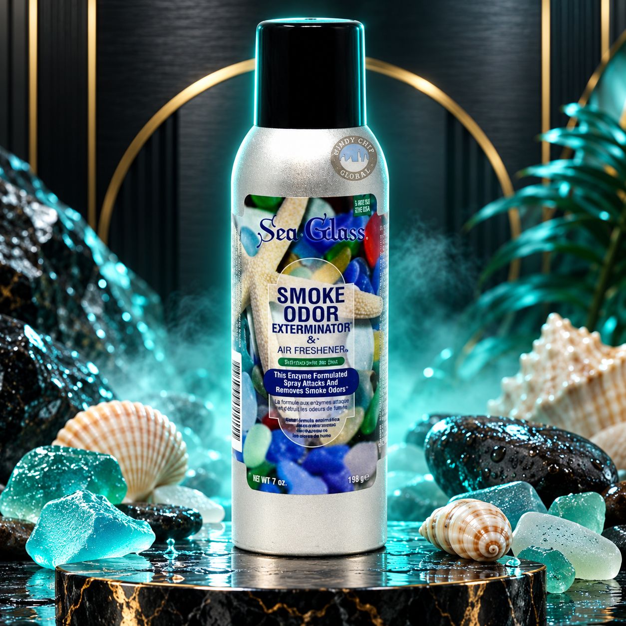 SEA GLASS SMOKE ODOR EXTERMINATOR & AIR FRESHENER 7OZ SEA GLASS SMOKE ODOR EXTERMINATOR & AIR FRESHENER 7OZ