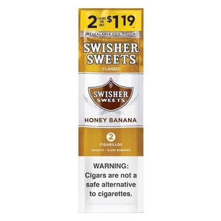 SWISHER 2 FOR 1.19 HONEY BANANA SWISHER 2 FOR 1.19 HONEY BANANA