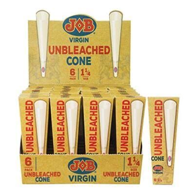 UNBLEACHED CONE 1 1/4 SIZE 6 PACK UNBLEACHED CONE 1 1/4 SIZE 6 PACK