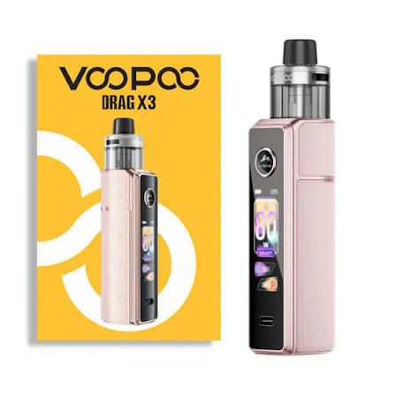 VOOPOO DRAG X3 KIT GLOW PINK VOOPOO DRAG X3 KIT GLOW PINK