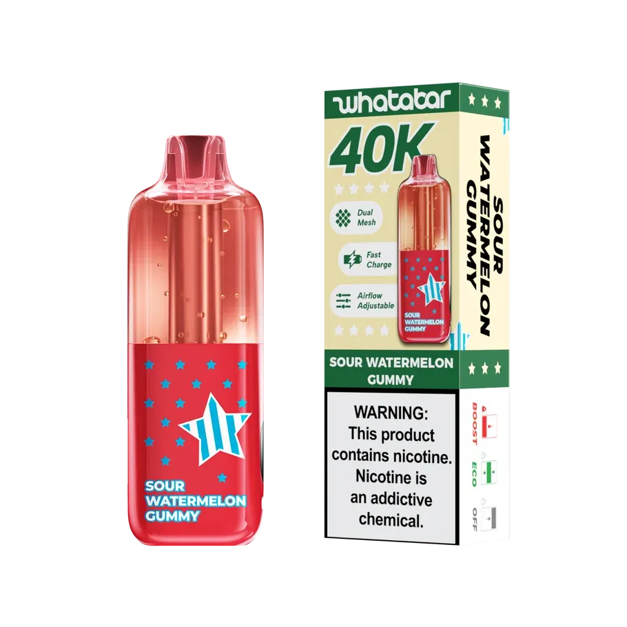 WHATABAR 40K SOUR WATERMELON GUMMY WHATABAR 40K SOUR WATERMELON GUMMY