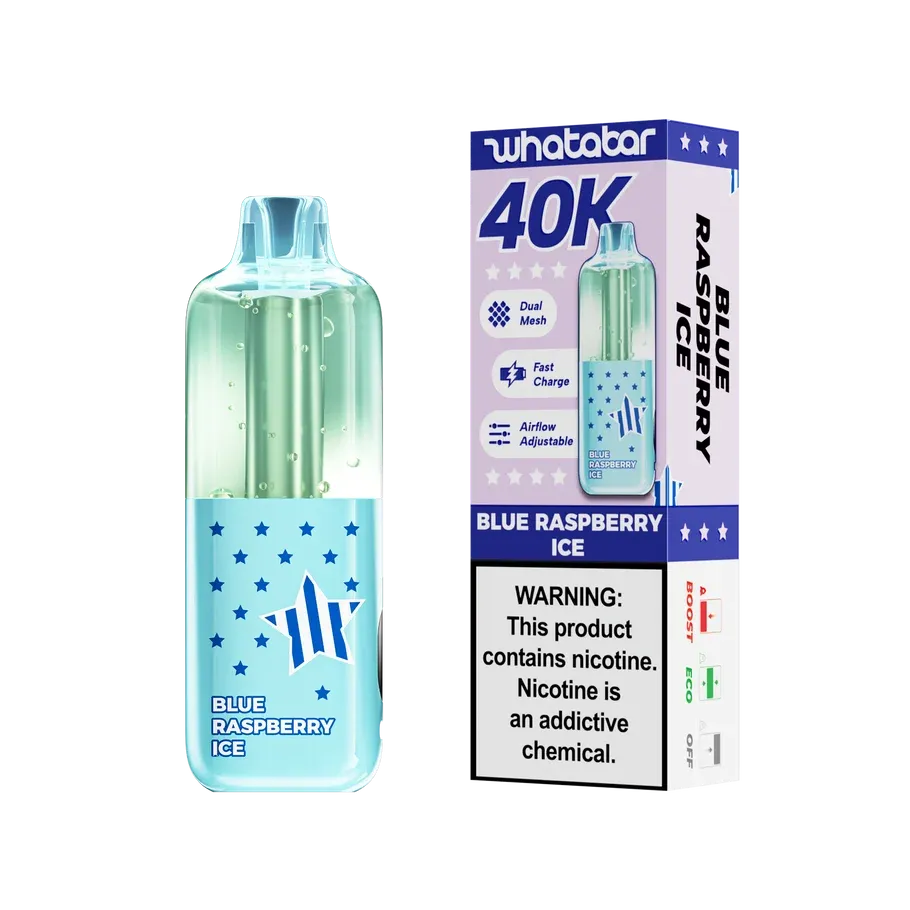 WHATABAR 40K BLUE RASPBERRY ICE WHATABAR 40K BLUE RASPBERRY ICE