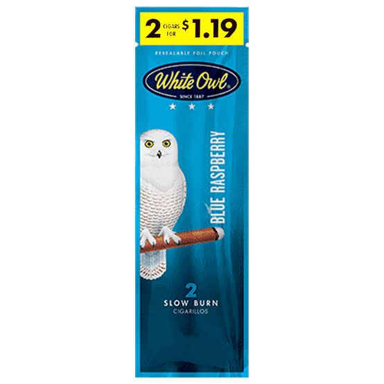 WHITE OWL 2 FOR 1.19 BLUE RASPBERRY WHITE OWL 2 FOR 1.19 BLUE RASPBERRY