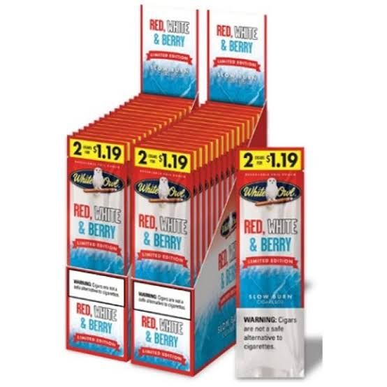 WHITE OWL 2 FOR 1.19 RED WHITE &amp; BERRY