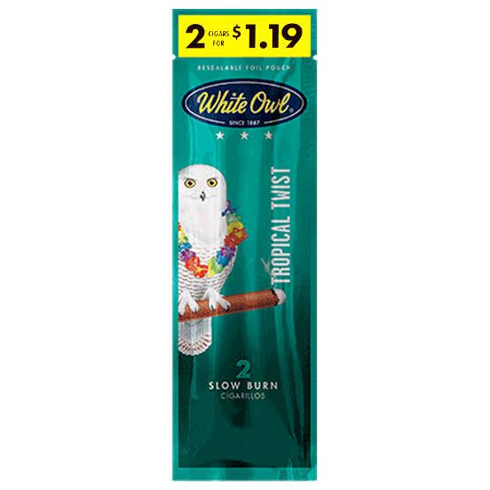 WHITE OWL 2 FOR 1.19 TROPICAL TWIST WHITE OWL 2 FOR 1.19 TROPICAL TWIST