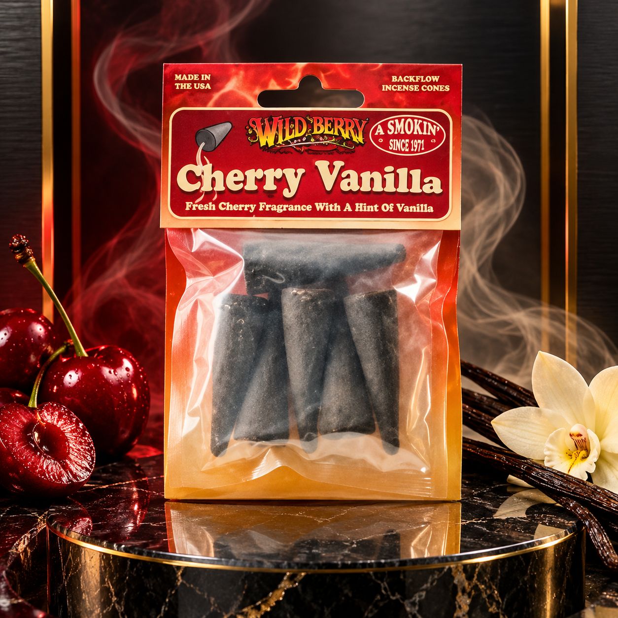 WILD BERRY BACKFLOW CONES CHERRY VANILLA WILD BERRY BACKFLOW CONES CHERRY VANILLA