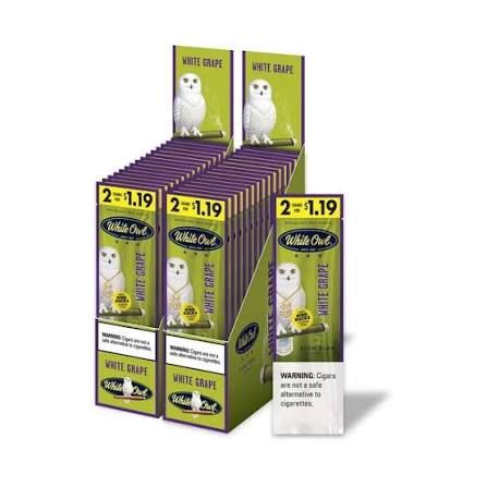 WHITE OWL 2 FOR 1.19 WHITE GRAPE WHITE OWL 2 FOR 1.19 WHITE GRAPE