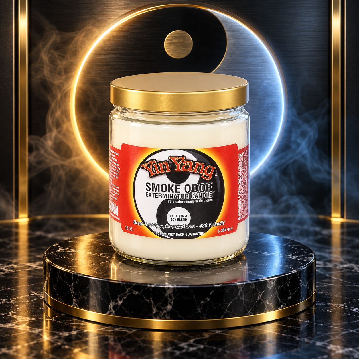 YIN YANG SMOKE ODOR EXTEMINATOR CANDLE 13OZ YIN YANG SMOKE ODOR EXTEMINATOR CANDLE 13OZ