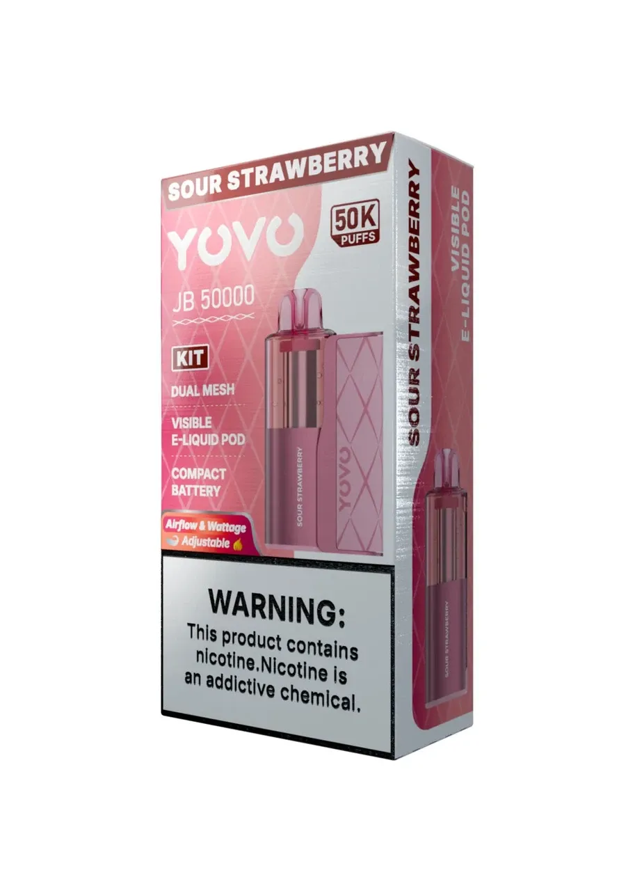 YOVO JB 50000 SOUR STRAWBERRY YOVO JB 50000 SOUR STRAWBERRY