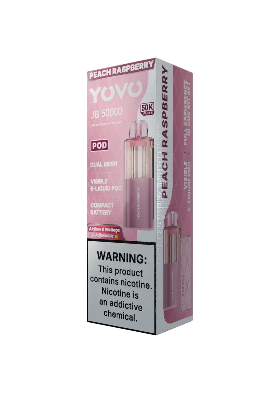 YOVO JB 50000 POD PEACH RASPBERRY YOVO JB 50000 POD PEACH RASPBERRY
