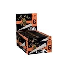 ZIG ZAG ULTRA THIN CONES 1 1/4 SIZE 6 PACK ZIG ZAG ULTRA THIN CONES 1 1/4 SIZE 6 PACK