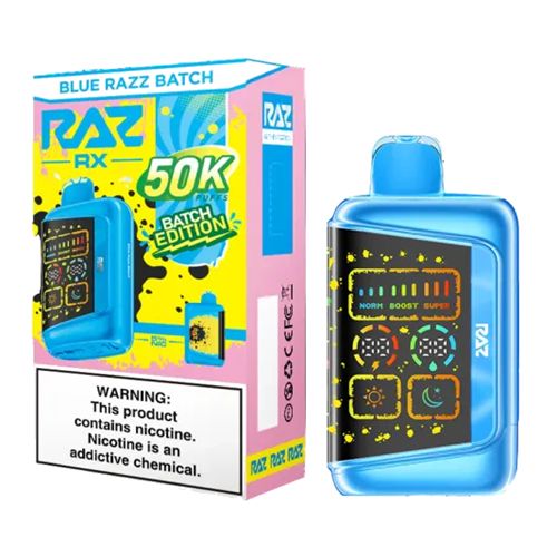 RAZ RX 50K BLUE RAZZ BATCH