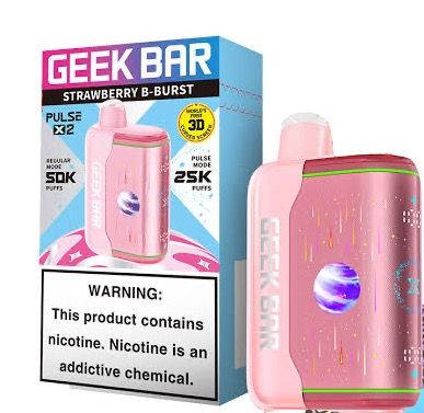 GEEK BAR PULSE X2 50K STRAWBERRY B BURST GEEK BAR PULSE X2 50K STRAWBERRY B BURST