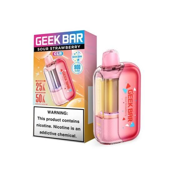 GEEK BAR CLR 50K SOUR STRAWBERRY GEEK BAR CLR 50K SOUR STRAWBERRY