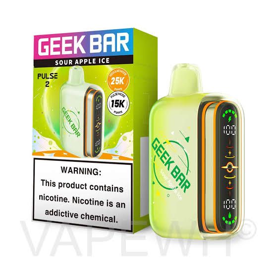 GEEK BAR PULSE2 25 K SOUR APPLE ICE