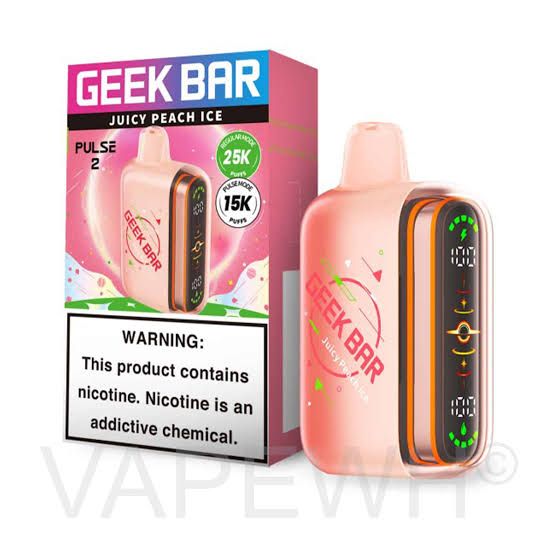 GEEK BAR PULSE2 25 K JUICY PEACH ICE GEEK BAR PULSE2 25 K JUICY PEACH ICE