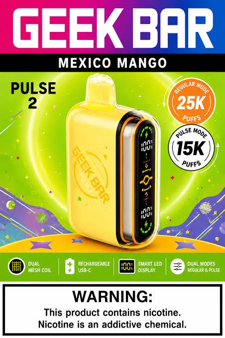 GEEK BAR PULSE2 25k MEXICO MANGO GEEK BAR PULSE2 25k MEXICO MANGO