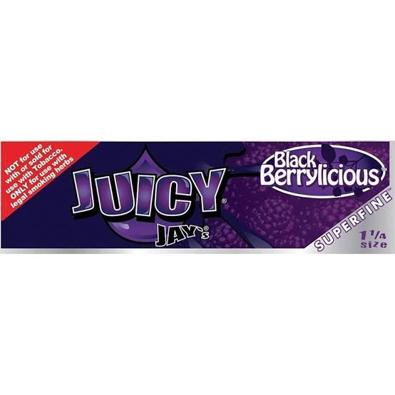 JUICY JAY 1 1/4 BLACK BERRYLICIOUS JUICY JAY 1 1/4 BLACK BERRYLICIOUS