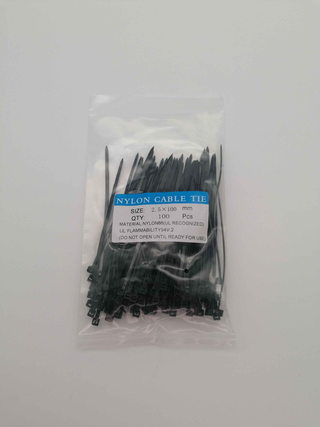 Nylon Zip Tie 2.5x100mm (100pcs)