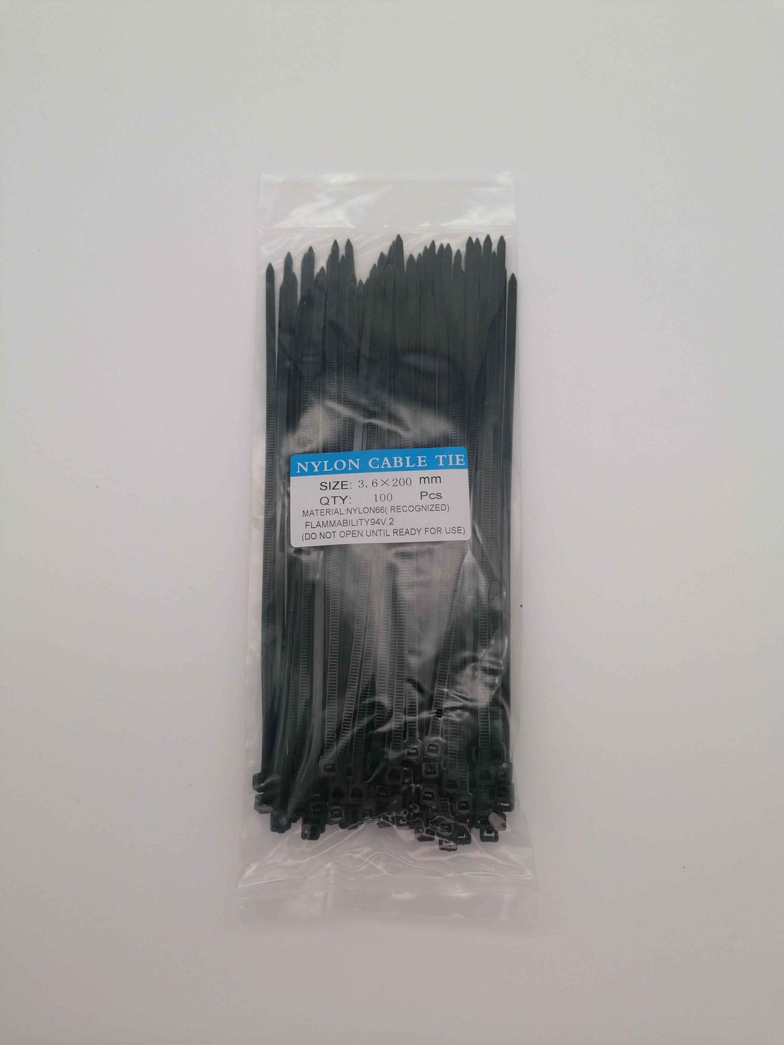 Nylon Zip Tie 3.6x200mm (100pcs)
