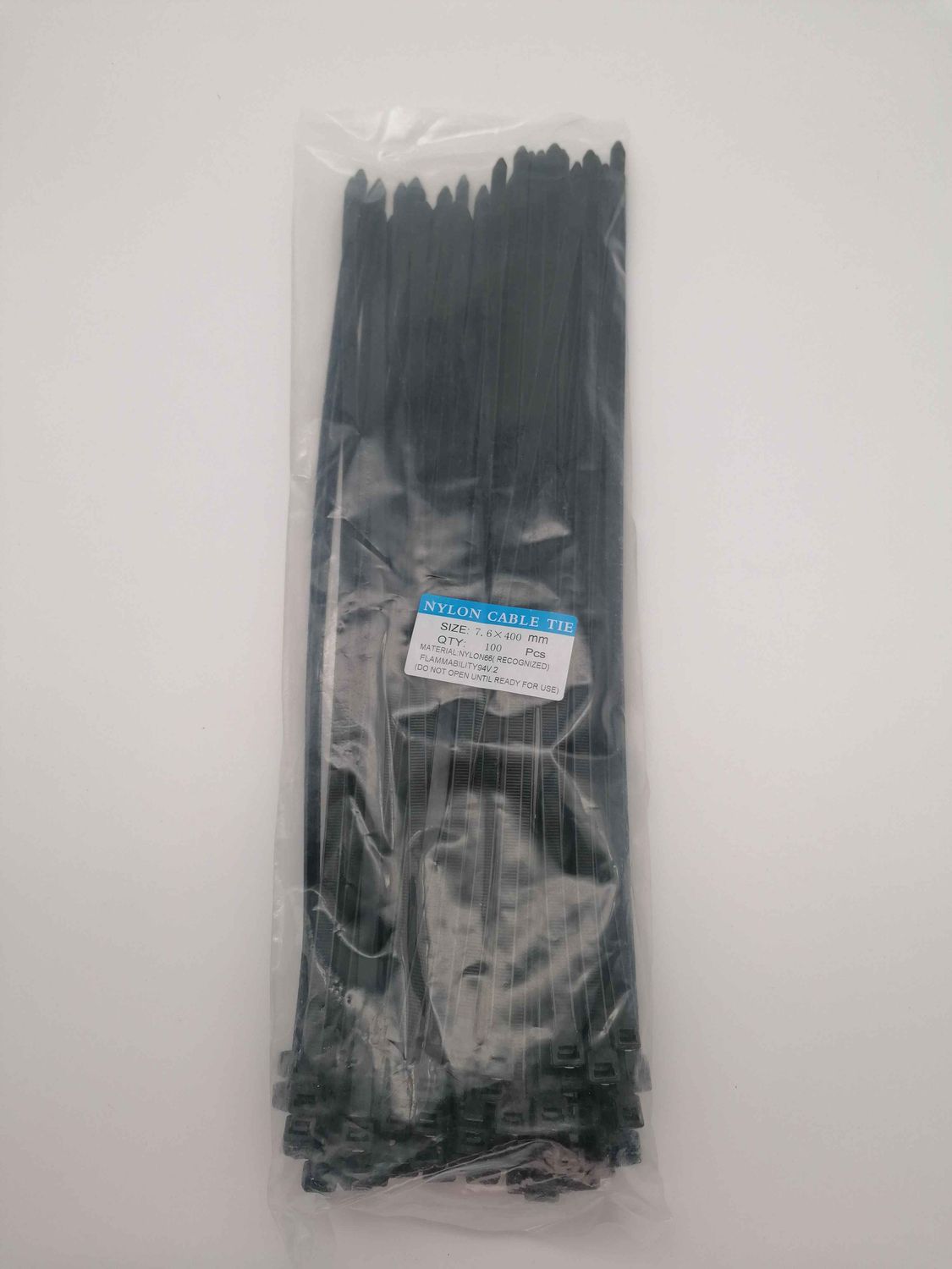 Nylon Zip Tie 7.6x400mm (100pcs)