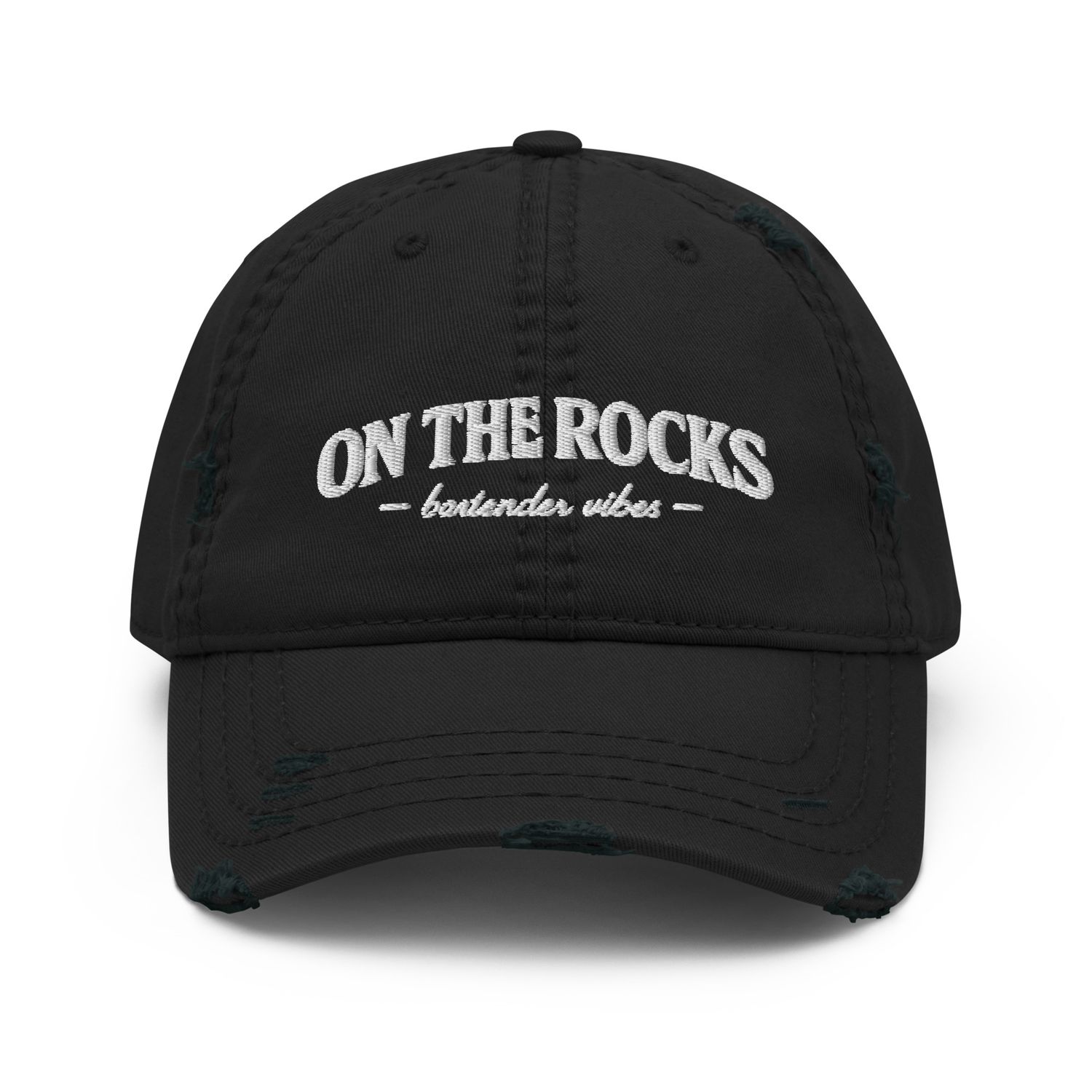 On the Rocks – Bartender Vibes Distressed Cap