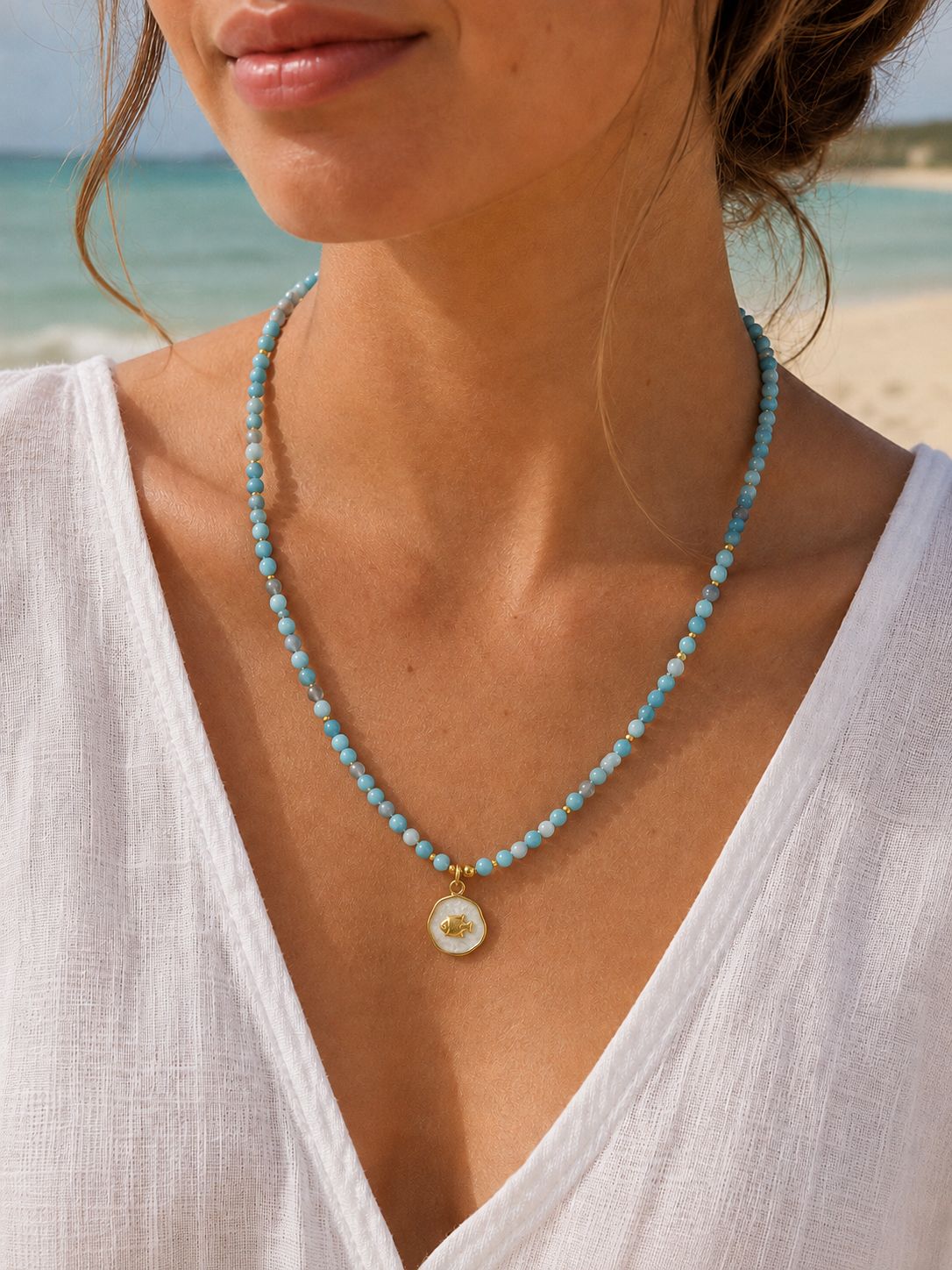 Bluewater Fish Necklace
