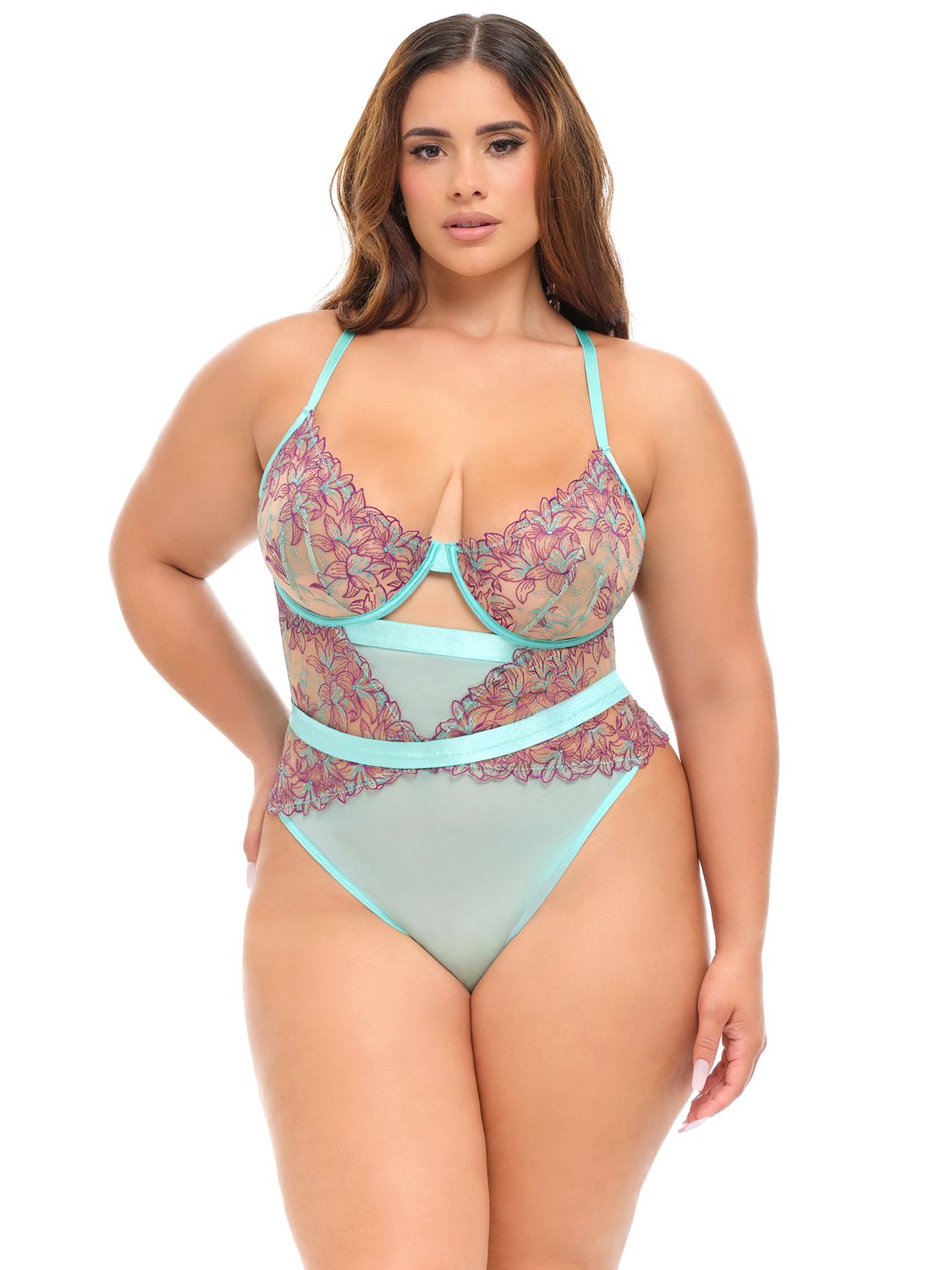 PERLE TEDDY, Color: LILY POND 055/MOJITO, Size: M