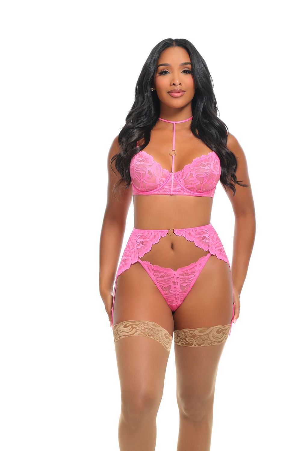PERLE BAY 3 PC SET, Color: FANDANGO PINK, Size: S