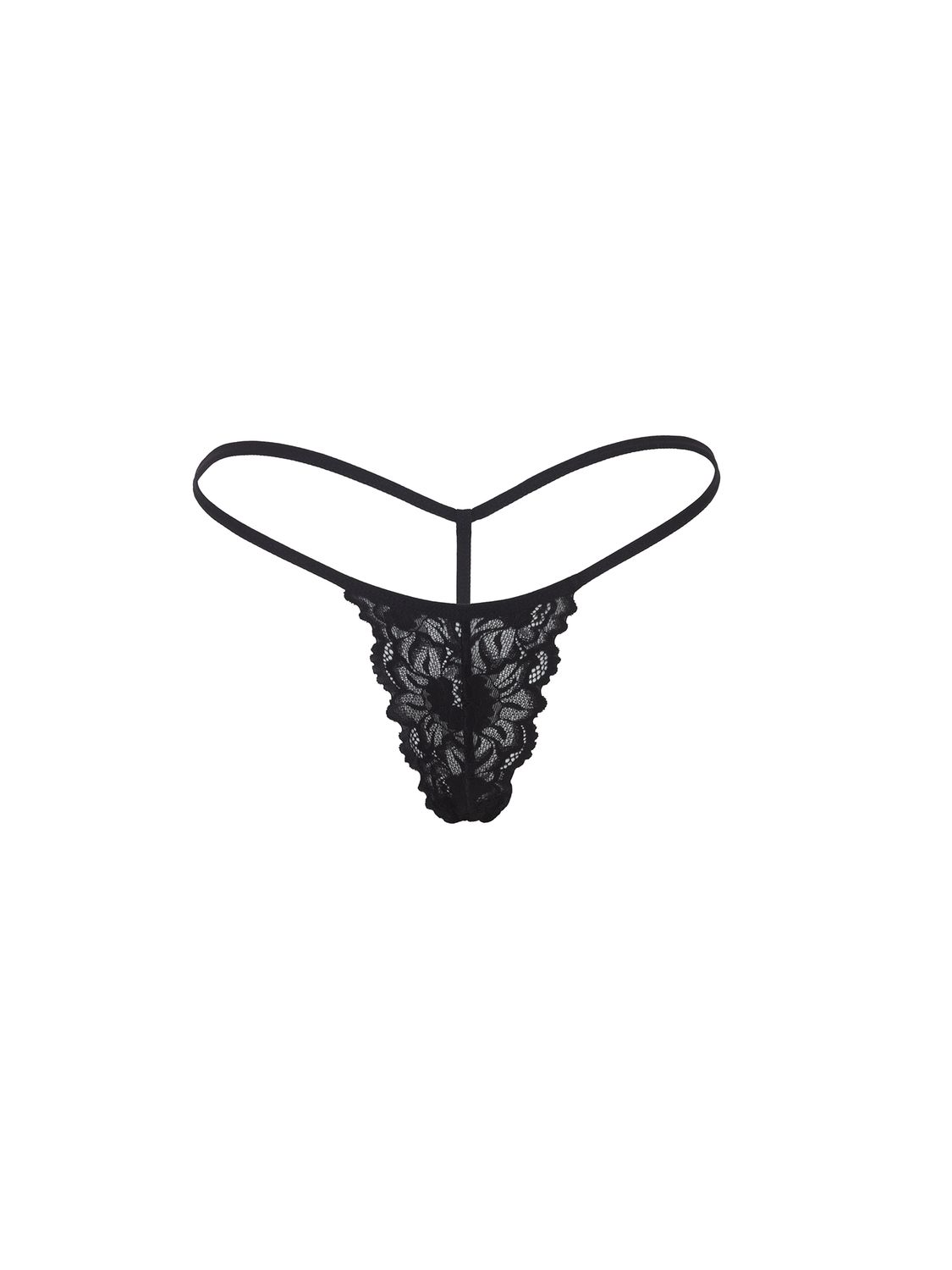 ROSAMUND VALE MICRO G PANTY, Color: BLACK, Size: OS