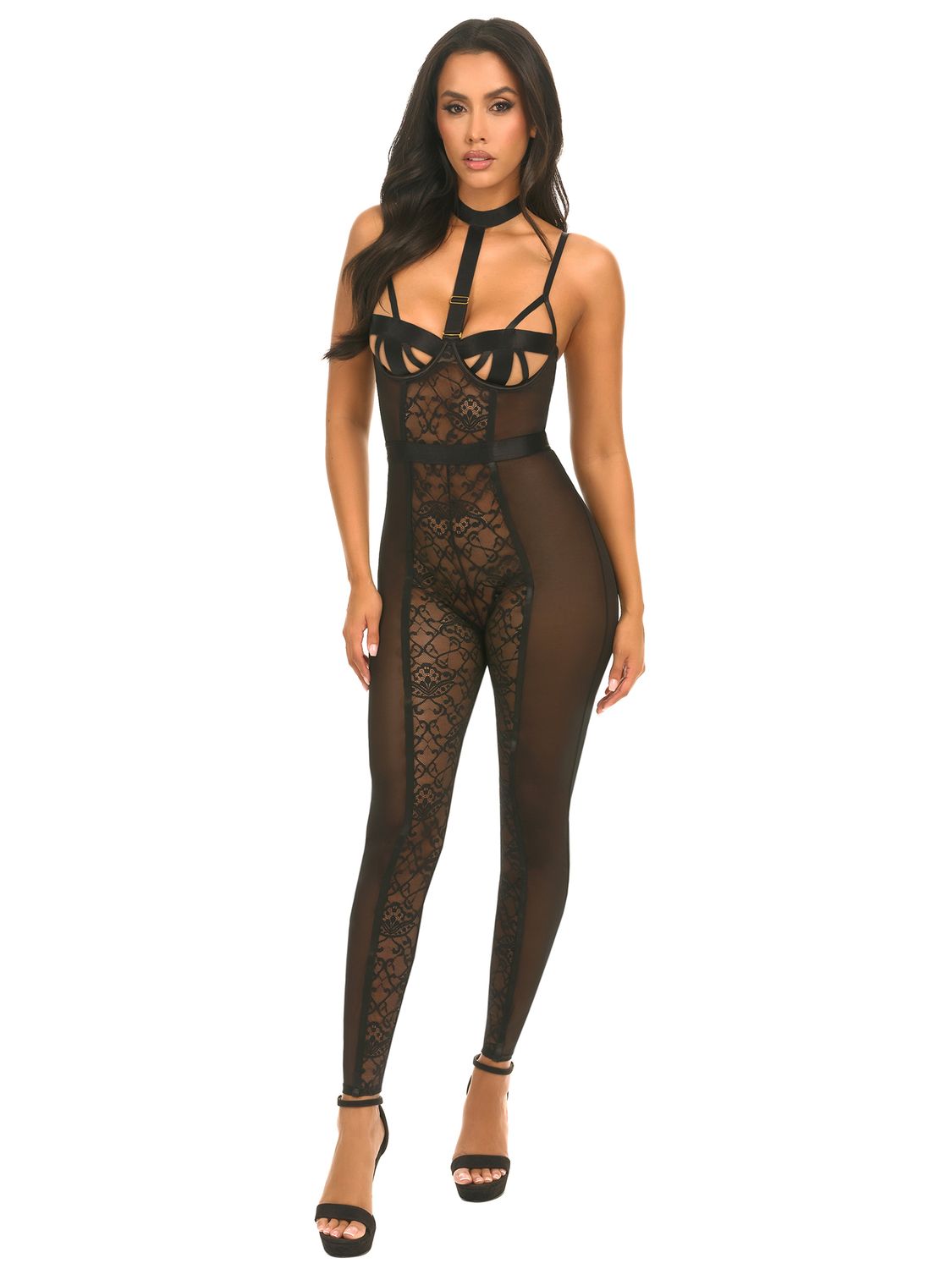 HALCYON CREST BODYSUIT, Color: BLACK, Size: S