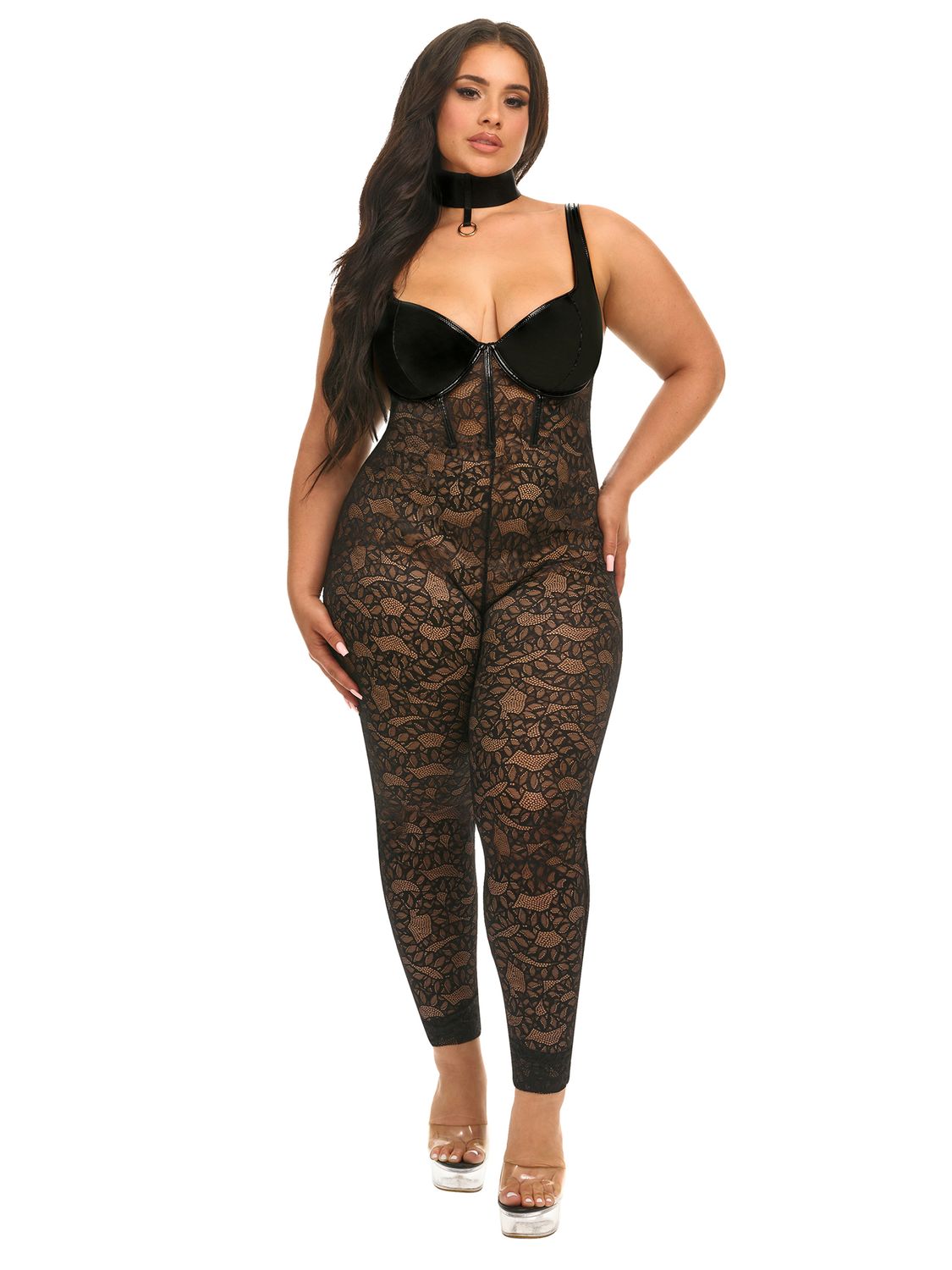 LINDEN RIDGE BODYSUIT PLUS, Color: BLACK, Size: 1X