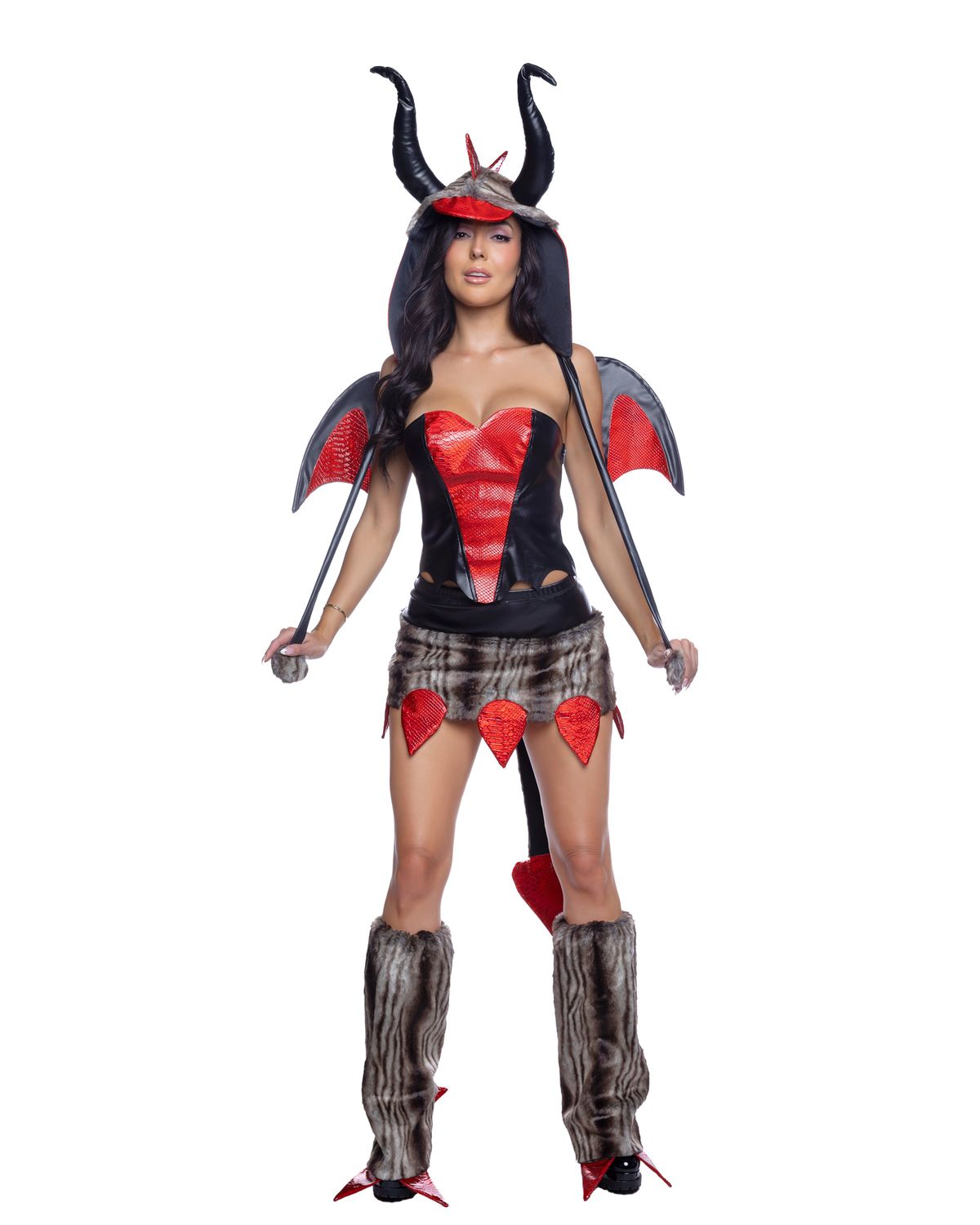 DRAGON DIVA, Color: red-black-tan, Size: Small