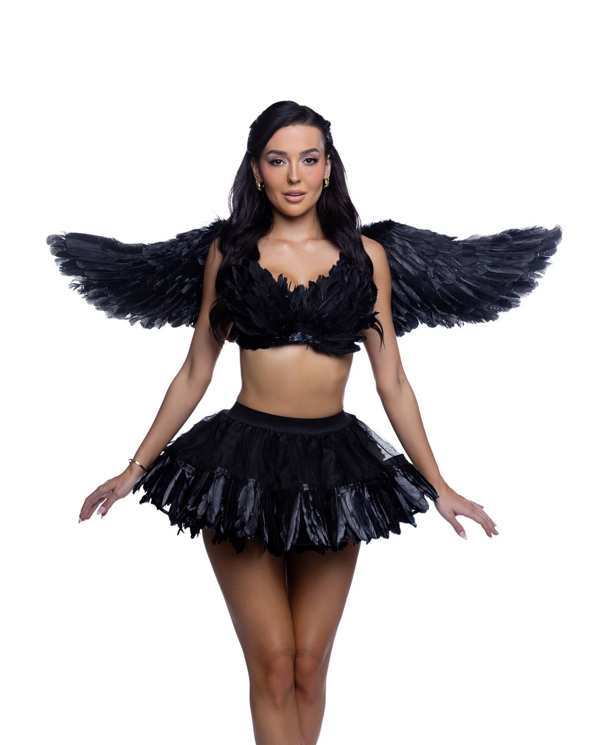 NAUGHTY ANGEL, Color: black, Size: Small