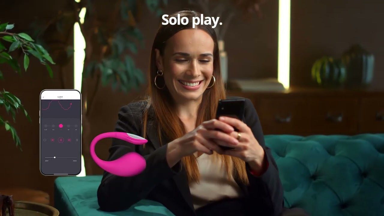 Lovense Lush 4.0 Bluetooth G-Spot Egg Camming Vibrator - Pink