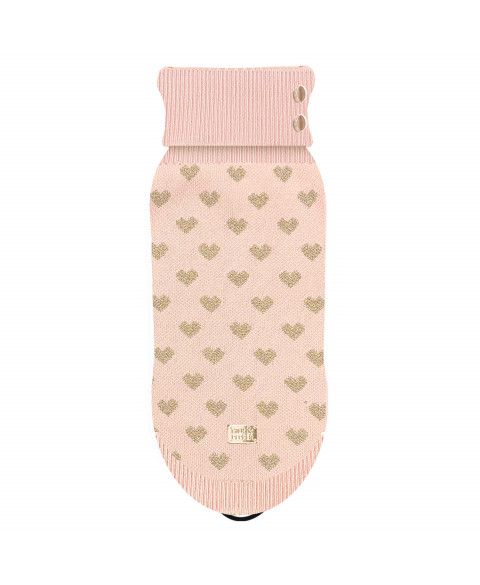 Milk&amp;Pepper Pull ROSANE Rose / Coeurs dorés