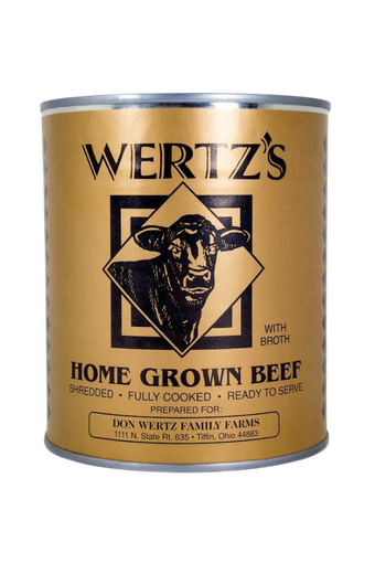 Wertz’s Premium Canned Beef 5 Pack 28oz Cans