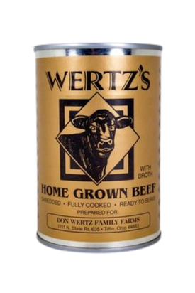 Wertz’s Premium Beef 12 Pack 14.5oz Cans