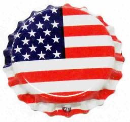 American Flag Crown Caps