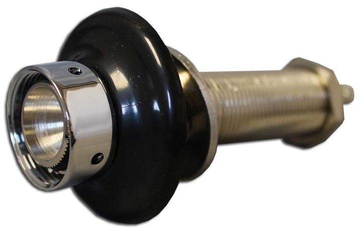 Chromed Brass Faucet Shank with 1/4" Barb - 4 5/8" Length