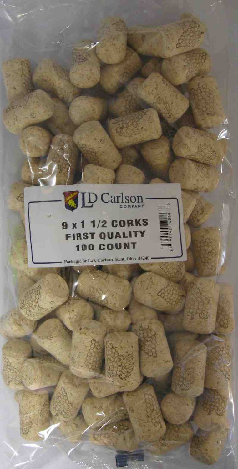 9x1-1/2 Straight Corks (100)