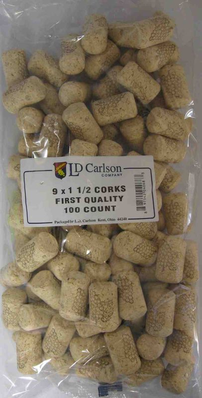9x1-1/2 Straight Corks (100)