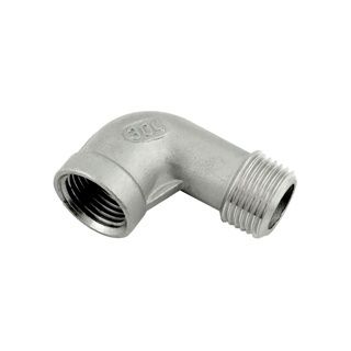 1/2" MPT x 1/2" FPT Elbow SS