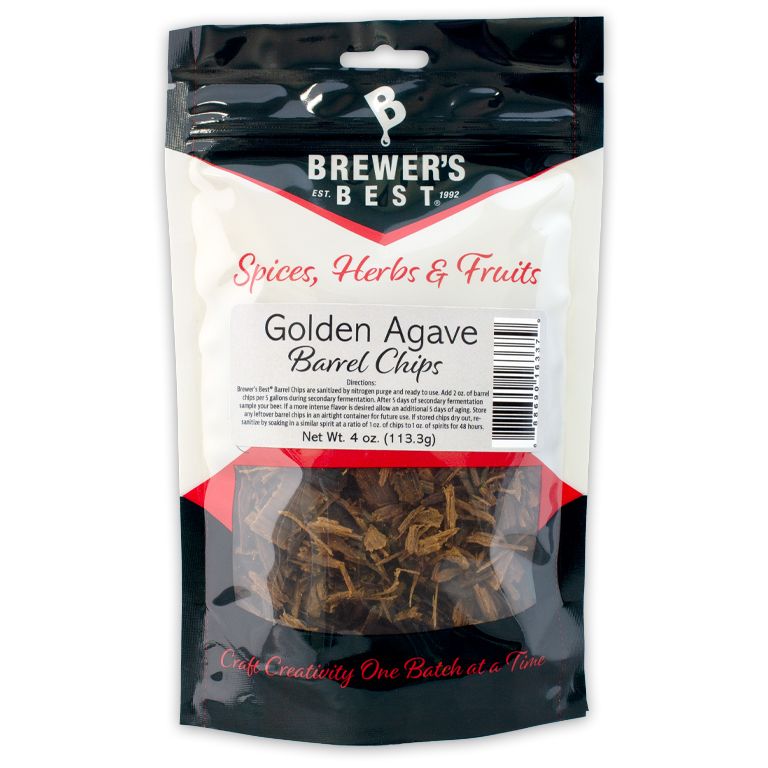 BREWER'S BEST® GOLDEN AGAVE BARREL CHIPS 4 OZ