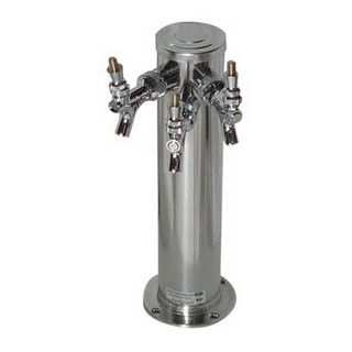 3 Tap Chrome Draft Tower