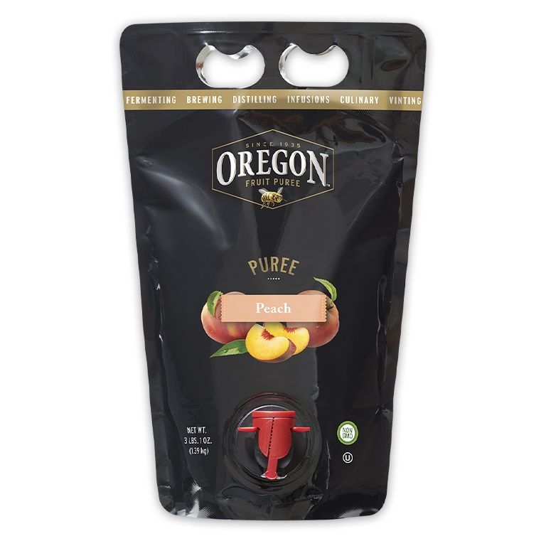 PEACH PUREE 49 OZ POUCH